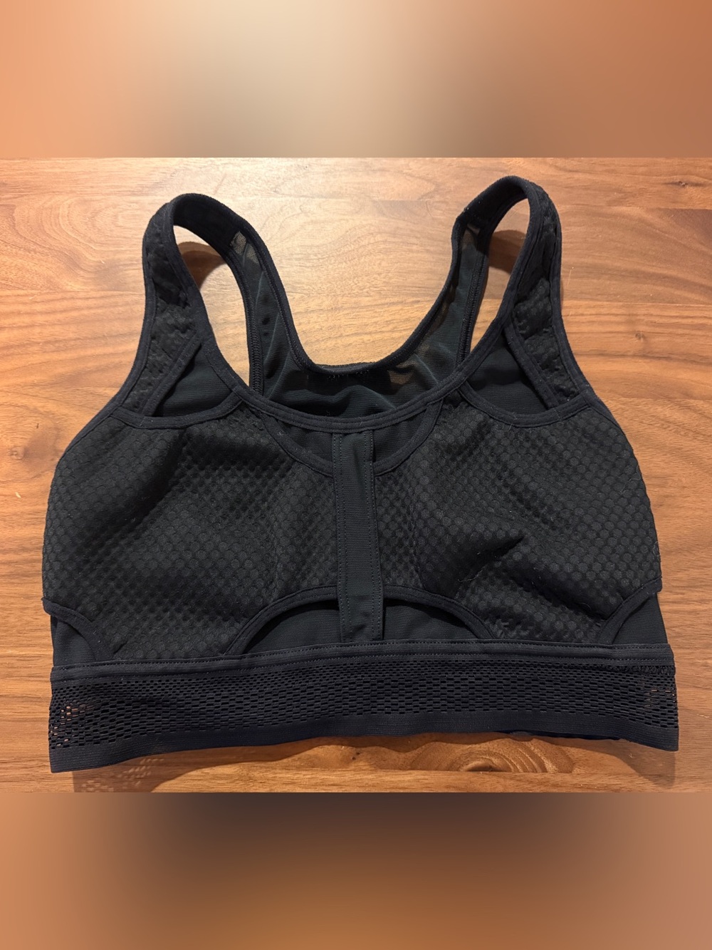 Nike Black Mesh High-Support Sports Bra